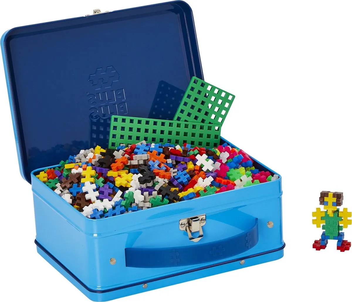 Plus-Plus Basic Reiskoffer 600 Delig Bouwset - Blauw
