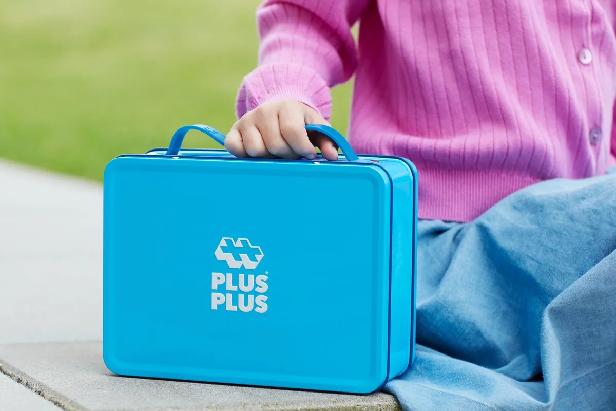 Plus-Plus Basic Reiskoffer 600 Delig Bouwset - Blauw