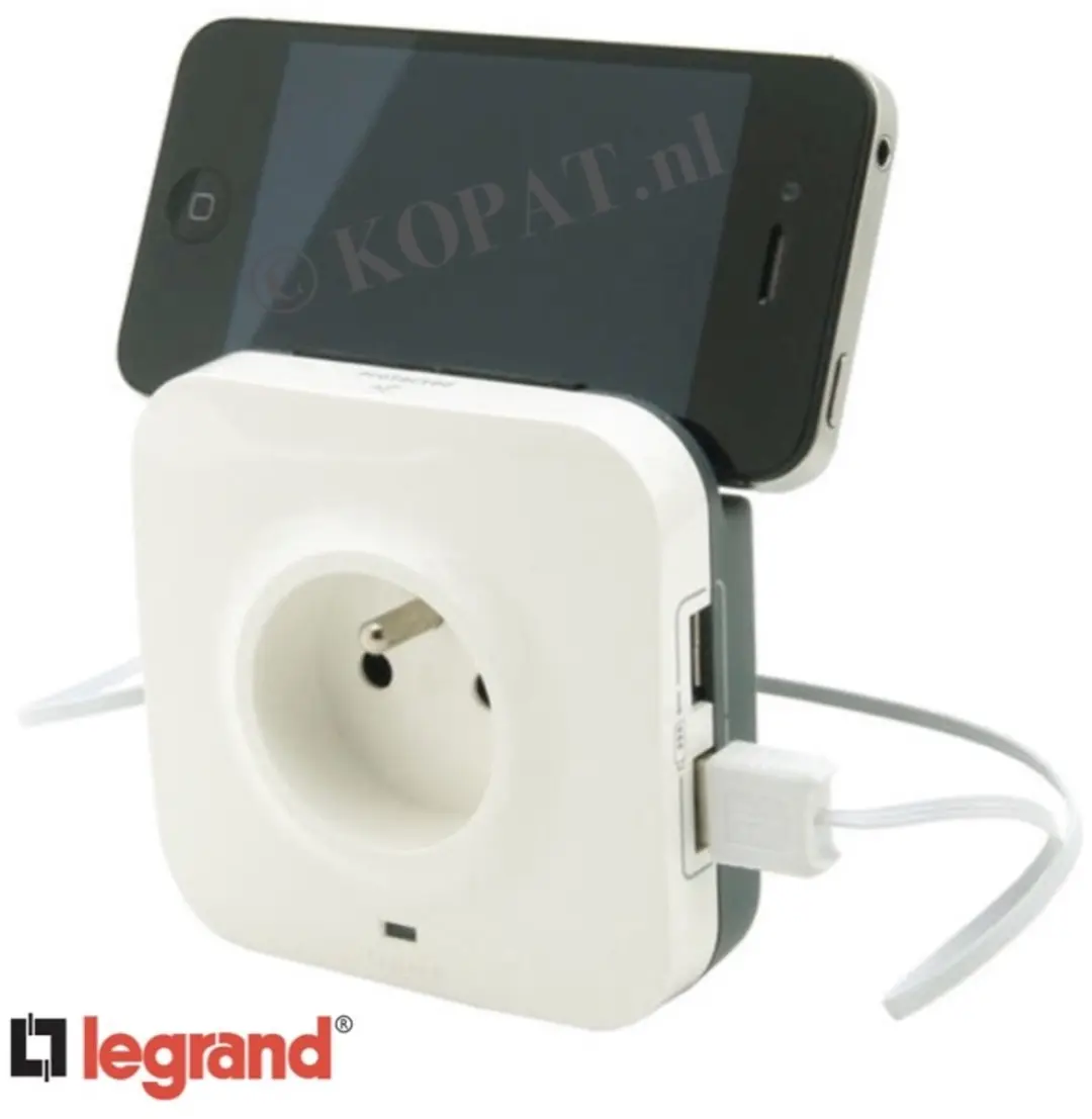 Legrand Doorvoer Stopcontact USB 2x USB