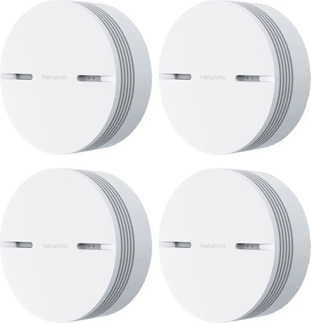 Netatmo Slimme Rookmelder 4 Pack