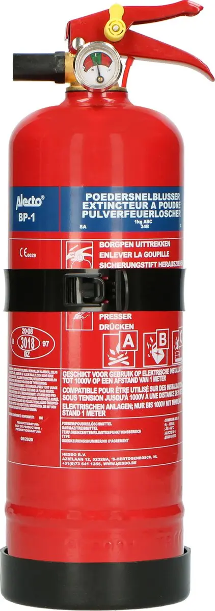 Alecto BP-1 Brandblusser 1kg
