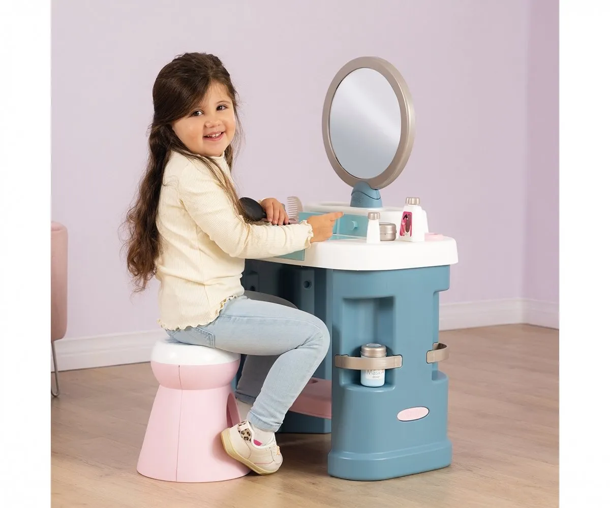 Smoby My Beauty Make-up Tafel Speelset - Blauw/Roz/Wit