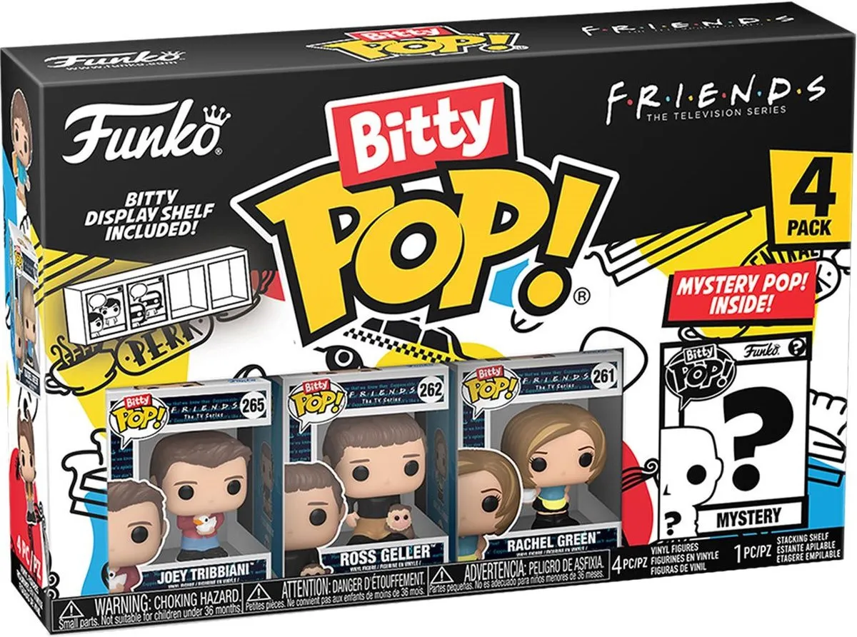 Funko Bitty Pop! FRIENDS Joey 4-pack - 2,5cm - Multi - afbeelding 6 van 6