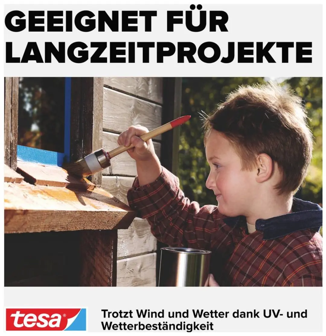 Tesa Professional Outdoor 56214-00000-03 Schilderstape - 50m x 25mm - Blauw