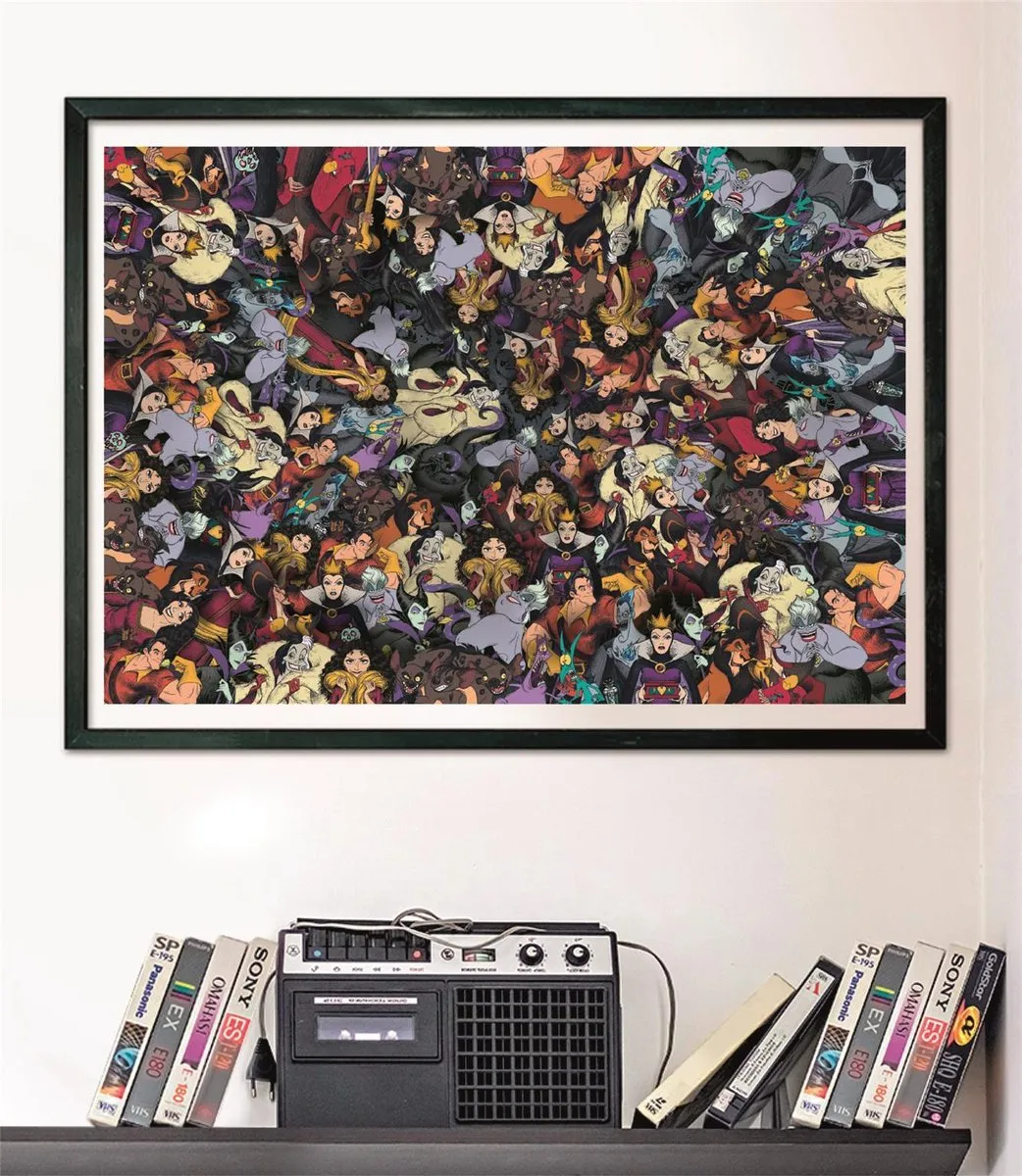 Clementoni Disney Impossible Les Méchants 1000 Puzzeldelen - Poster Inclusief - afbeelding 6 van 6