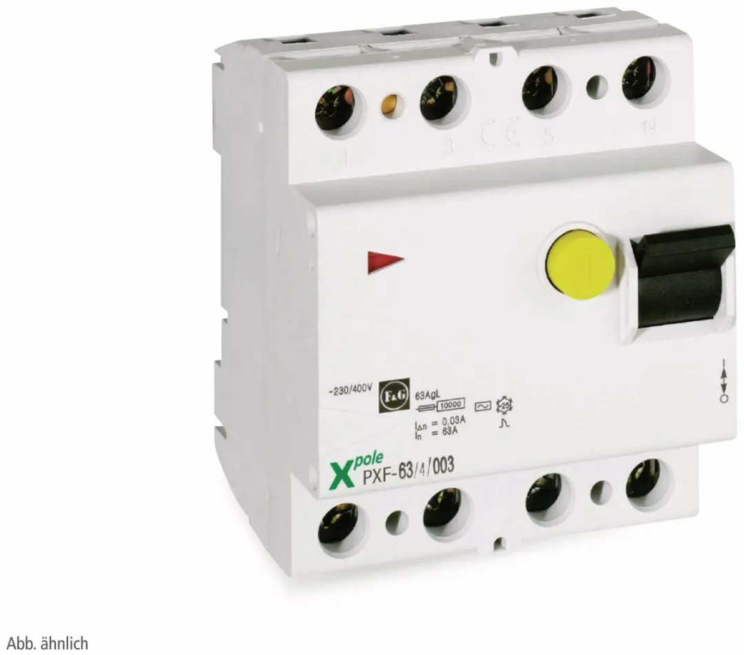 Eaton 236780 Aardlekschakelaar 4-polig 63A 0.03A