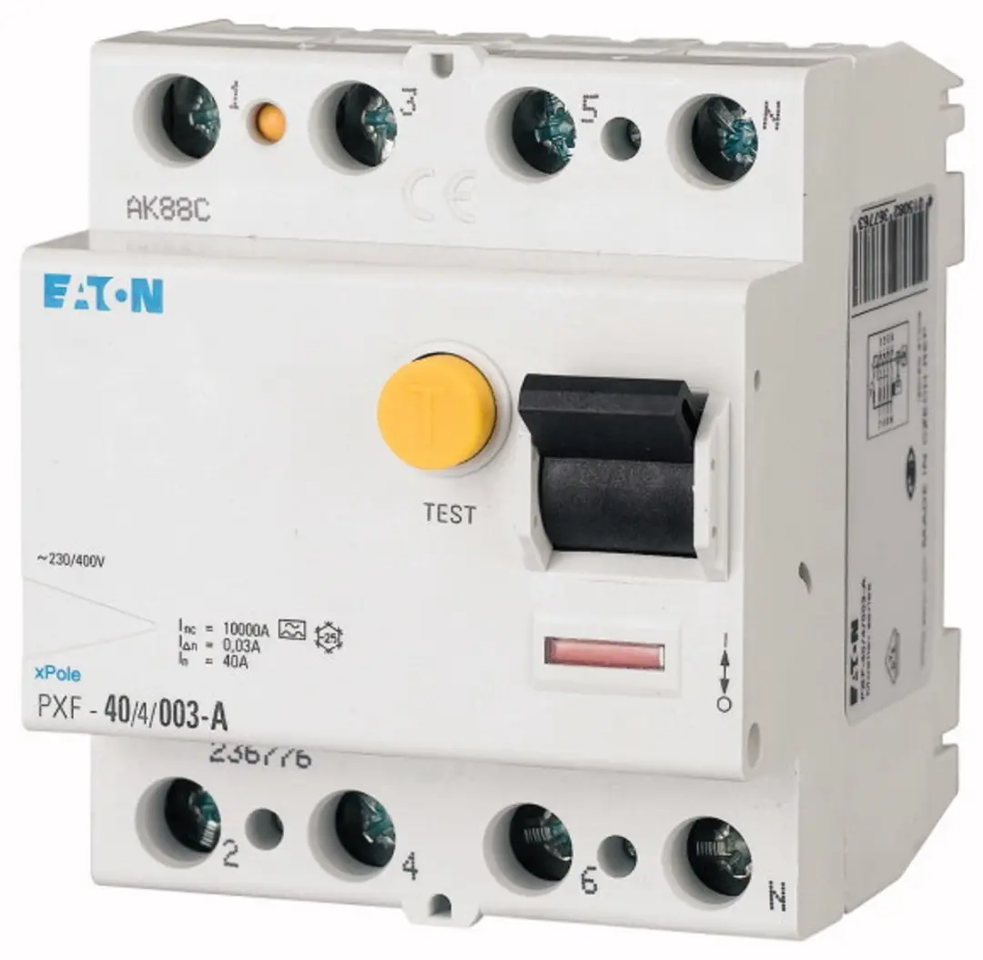 Eaton 236780 Aardlekschakelaar 4-polig 63A 0.03A