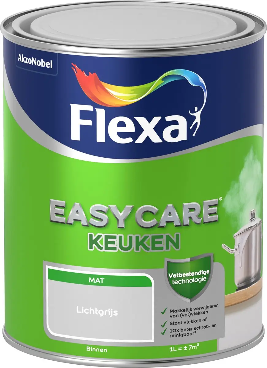 Flexa Easycare Keukenverf Lichtgrijs 1L