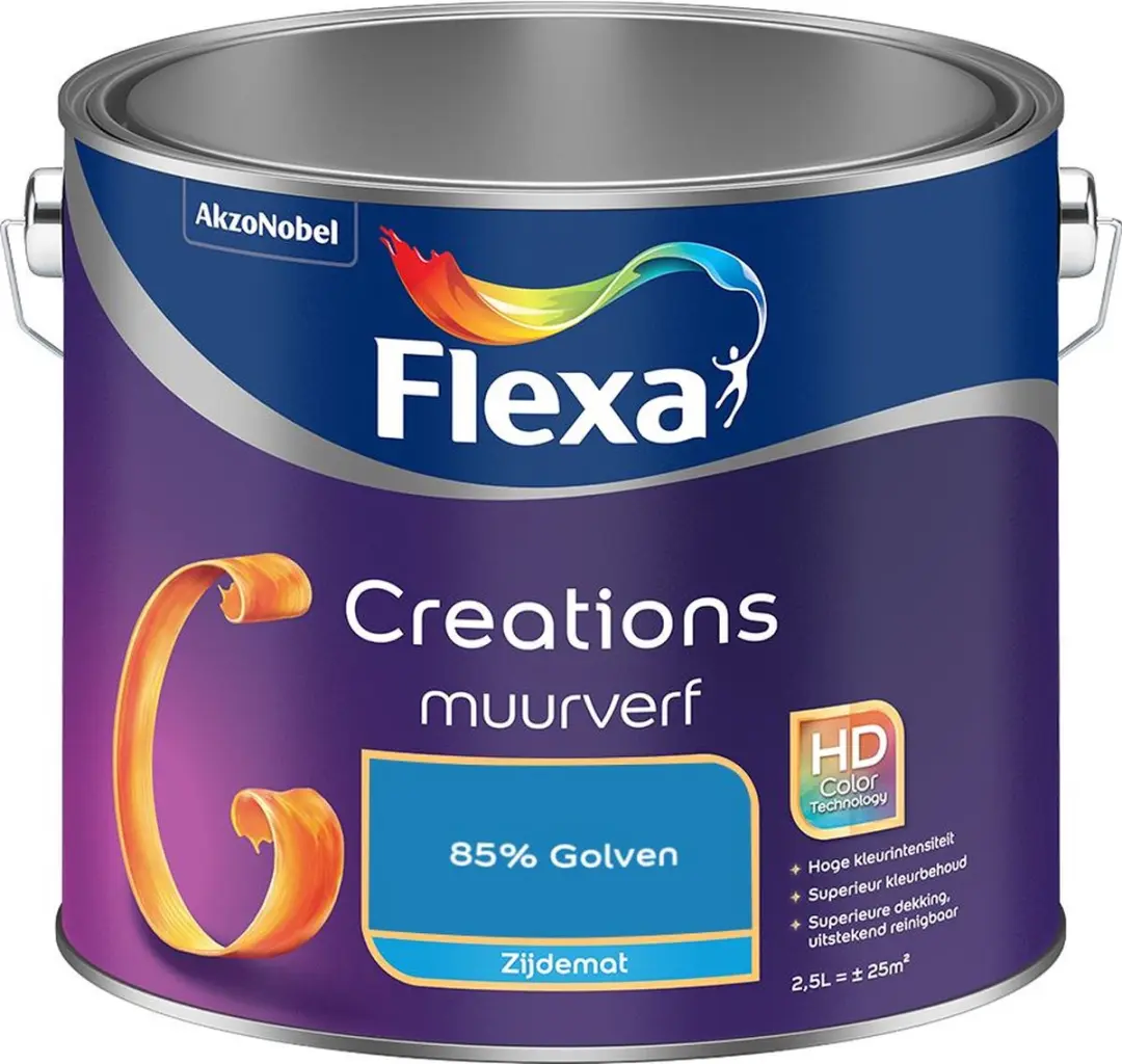 Flexa Creations Muurverf Zijdemat 85% Golven