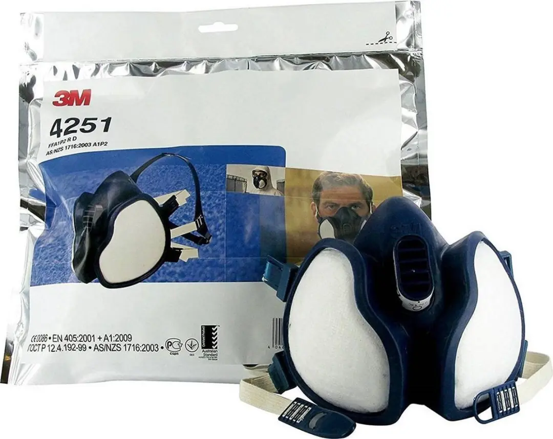 3M 4251 FFA1P2 Halfgelaatsmasker - Blauw