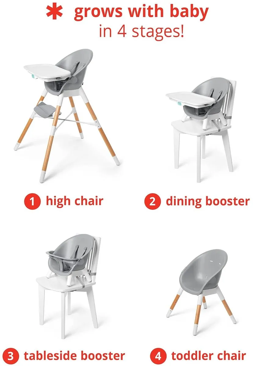 Skip Hop 4-in-1 Multi-Stage Kinderstoel - Modern Design - Veelkleurig