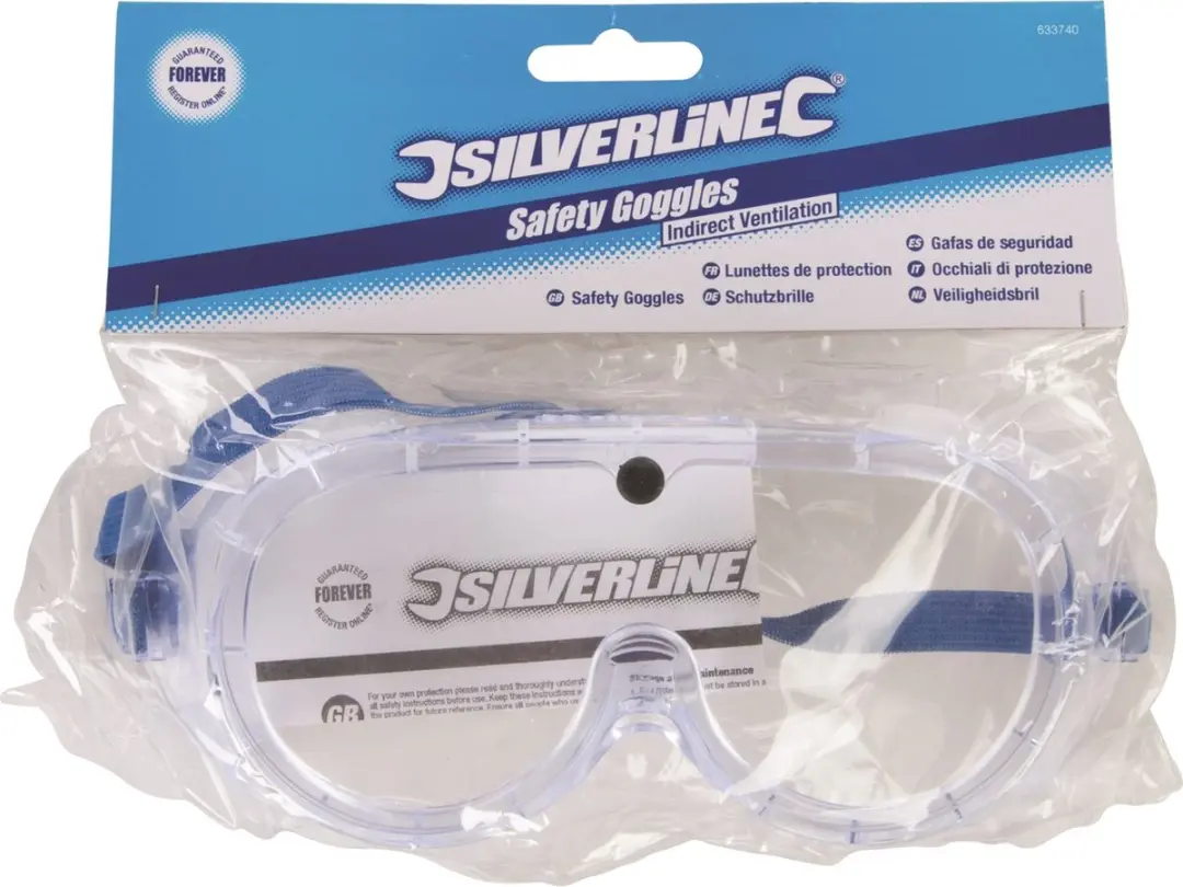 Silverline Veiligheidsbril - Transparant
