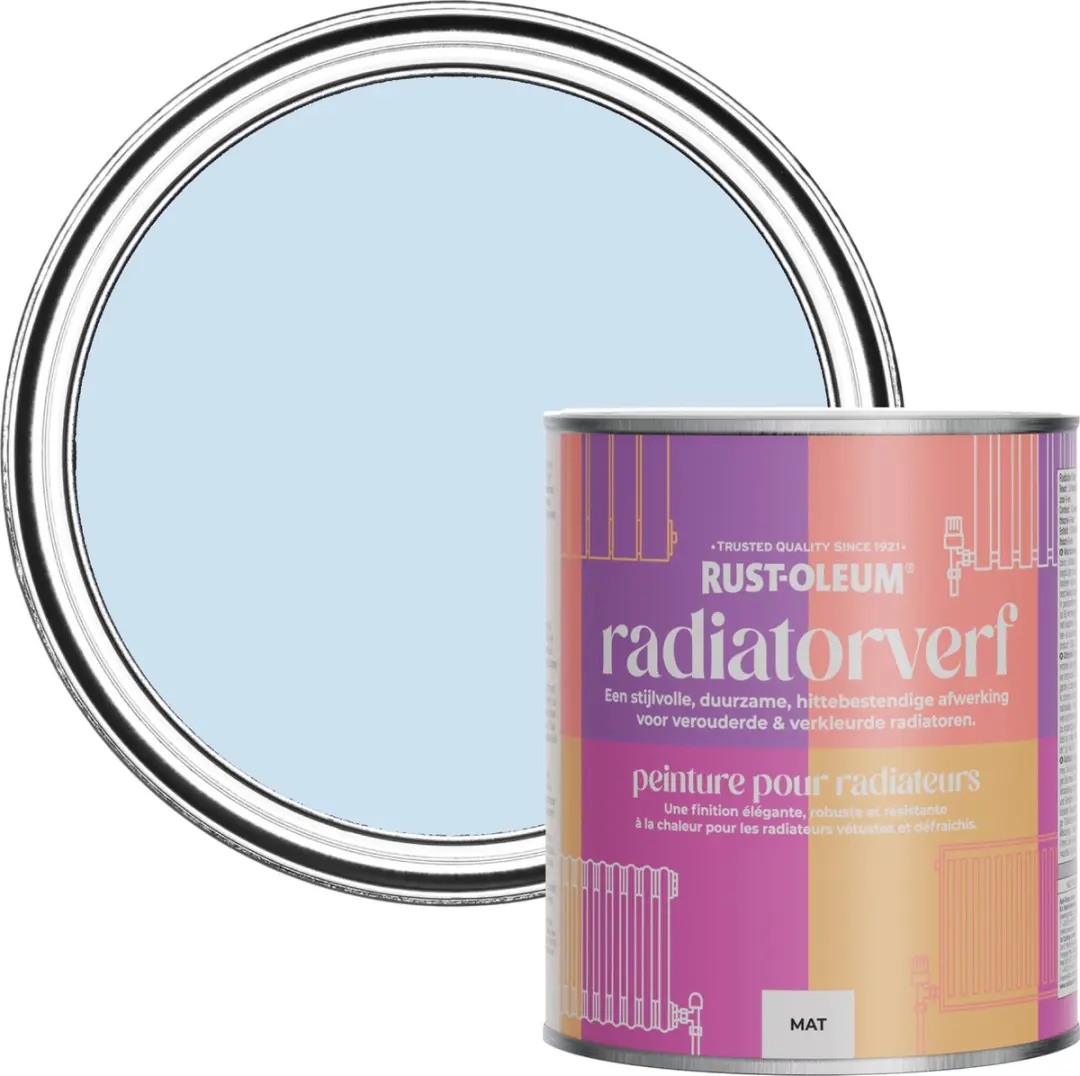 Rust-Oleum Poederblauwe Radiatorverf 750ml