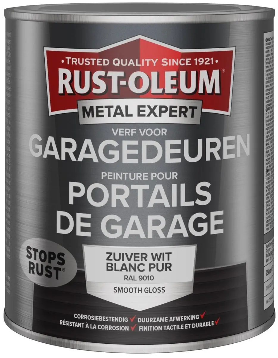 Rust-Oleum Metal Expert Garagedeurverf Wit 750ml
