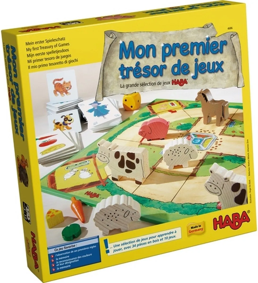 Haba Mon Premier Trésor de Jeux Spelbox - 10-in-1 - Multicolor