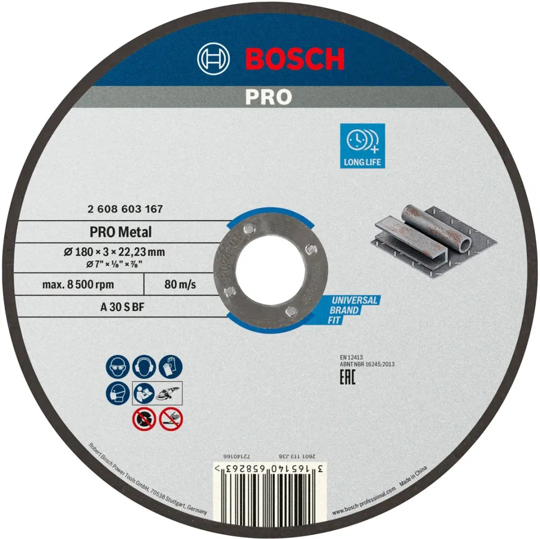 Bosch Professional Doorslijpschijf A 30 S BF 180mm - Metaal - afbeelding 6 van 6