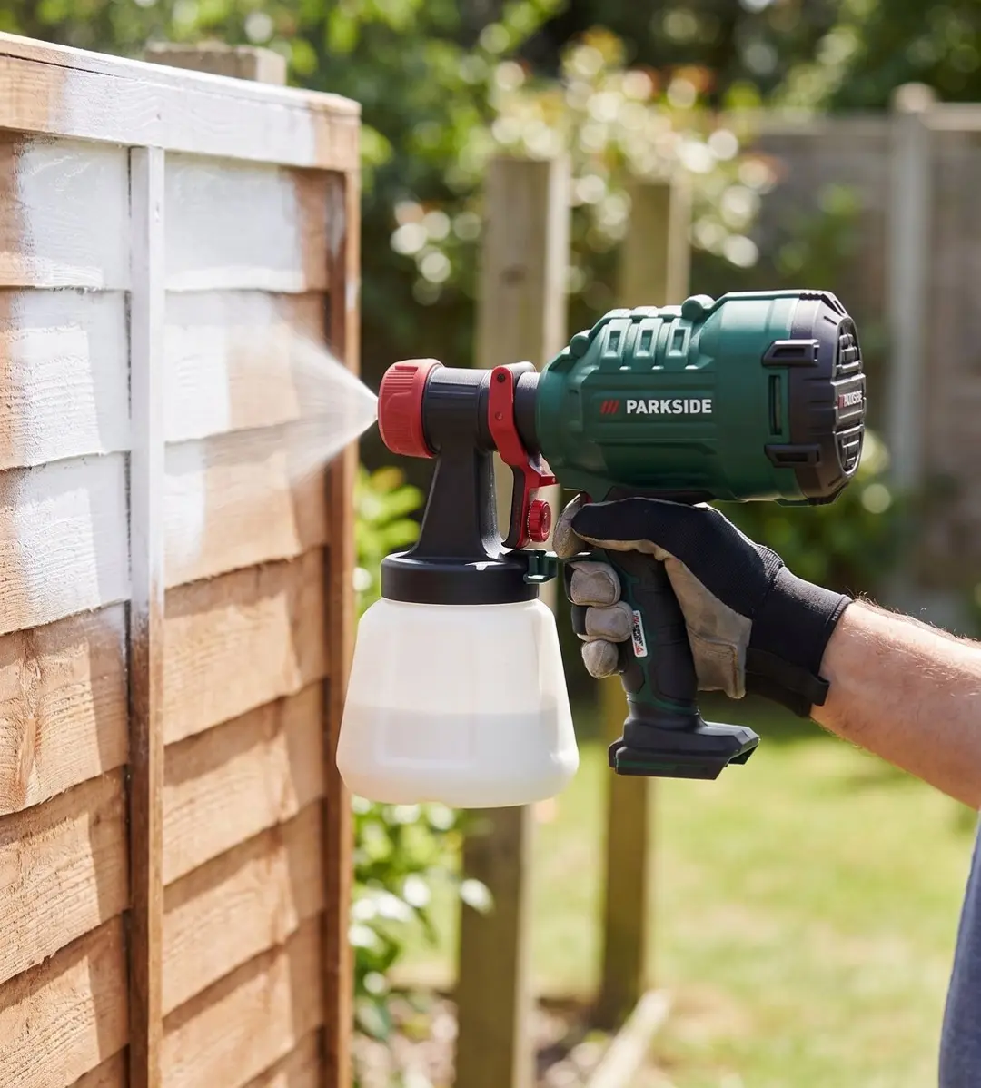 PARKSIDE Accu-Verfpistool 20V 1L - Zwart/Groen/Rood