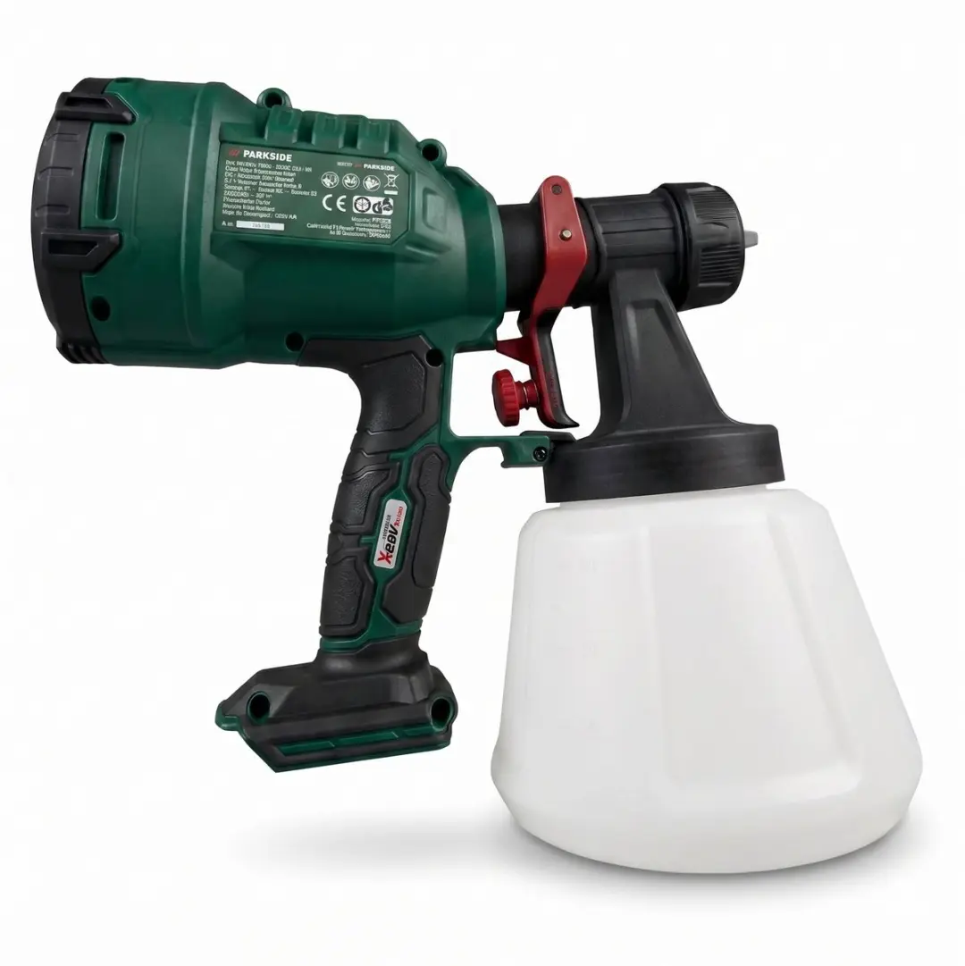 PARKSIDE Accu-Verfpistool 20V 1L - Zwart/Groen/Rood