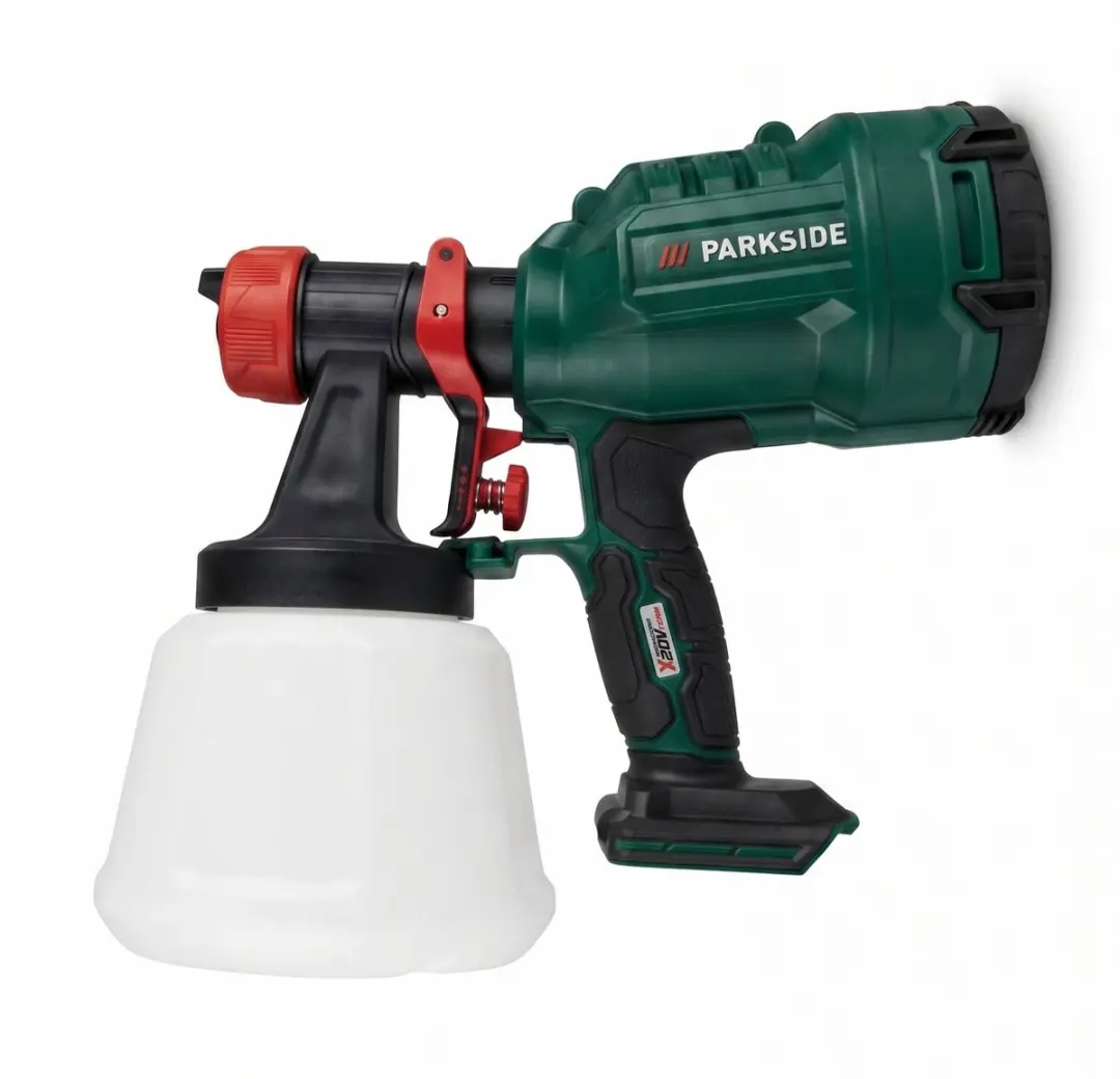 PARKSIDE Accu-Verfpistool 20V 1L - Zwart/Groen/Rood