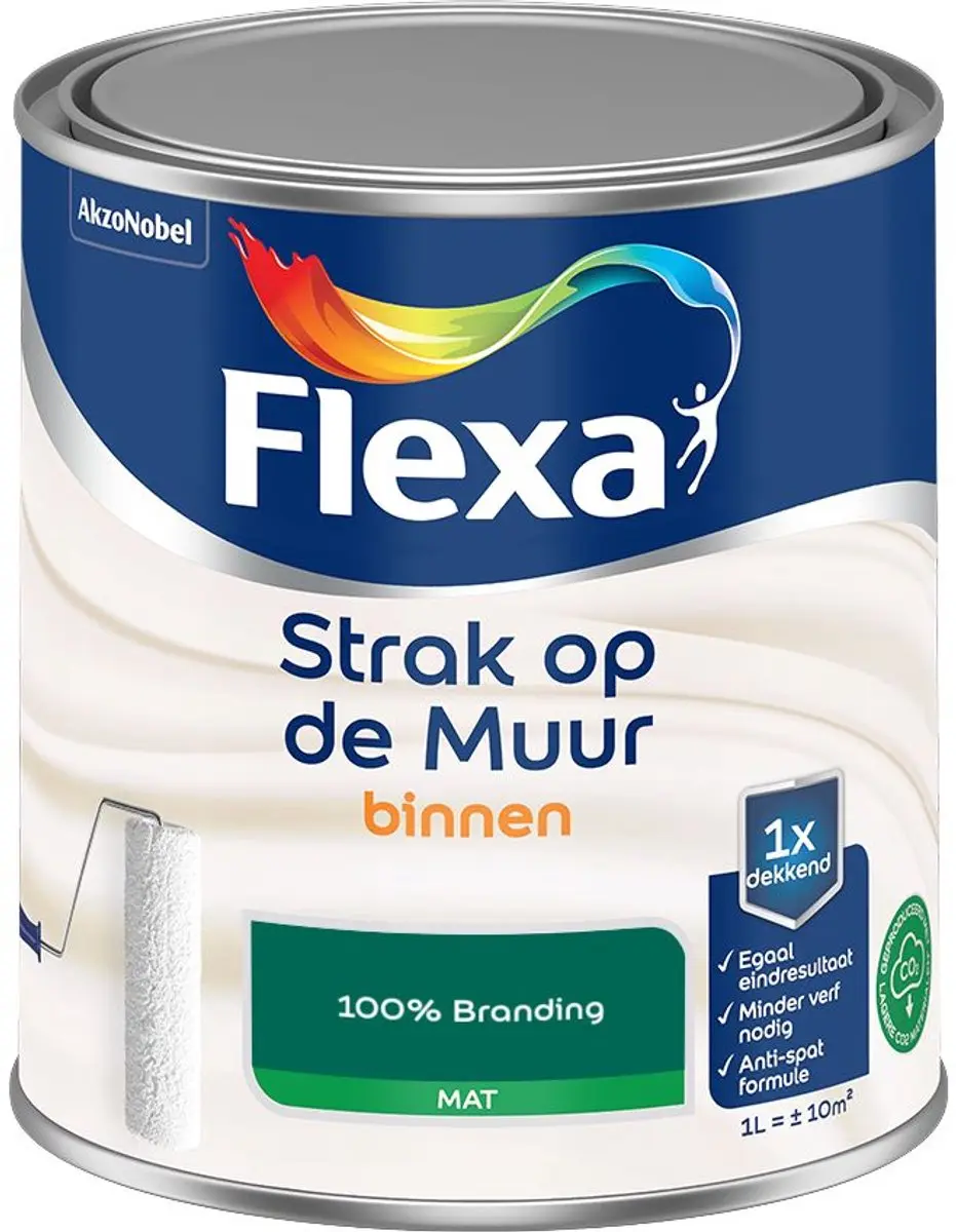 Flexa Strak Op De Muur Binnen Mat Mengverf 1L