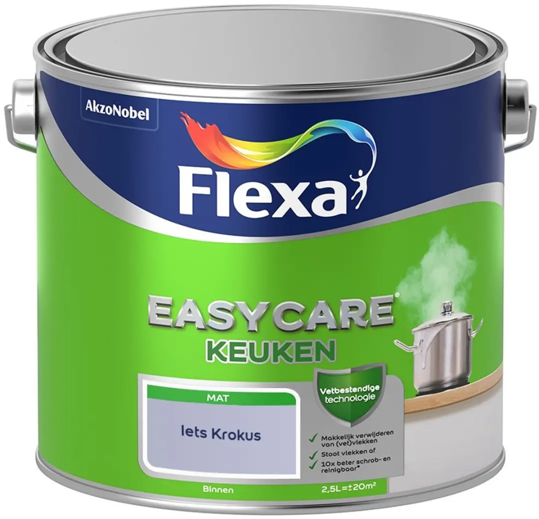 Flexa Easycare Keuken Mengverf 2,5L - Iets Krokus