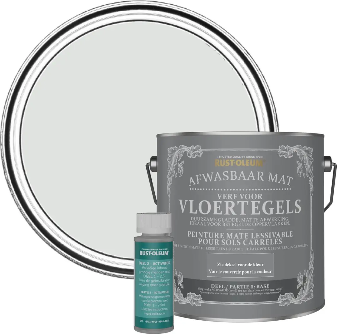 Rust-Oleum Bibliotheek Grijs Vloertegelverf 2,5L
