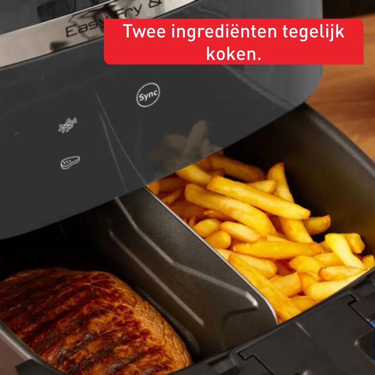 Tefal Easy Fry & Grill EY8014 XXL Airfryer - 6,5L - Blauw