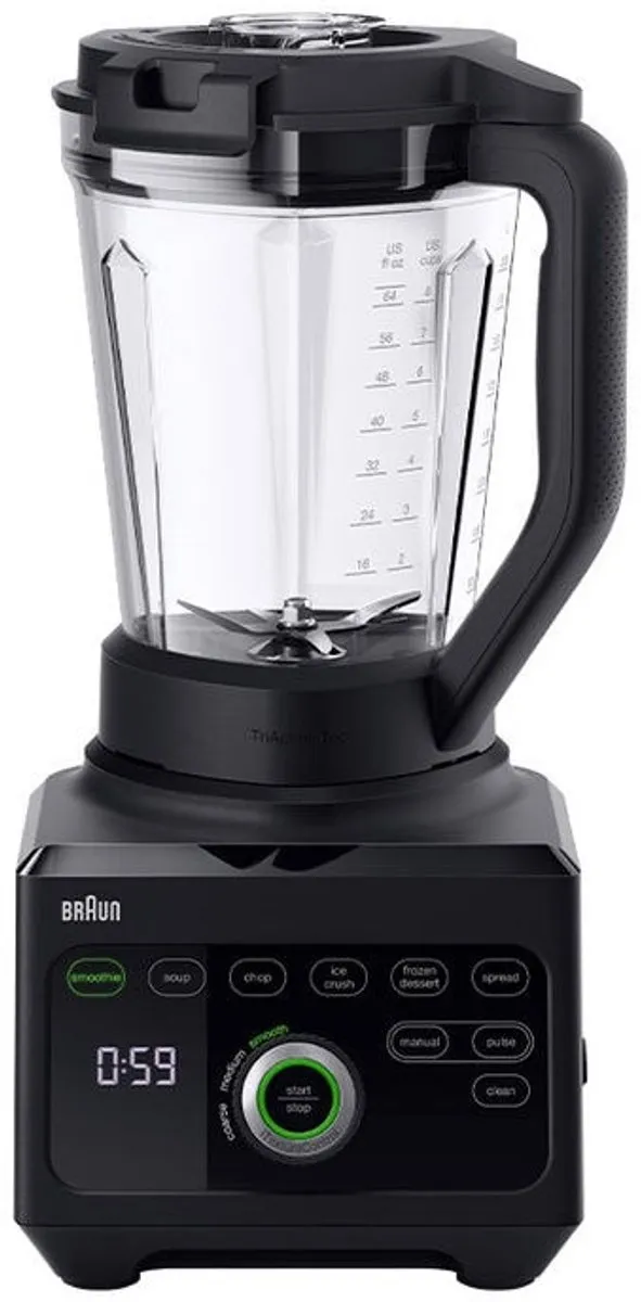 Braun PowerBlend 9 JB9040BK Blender - 1600W - Zwart