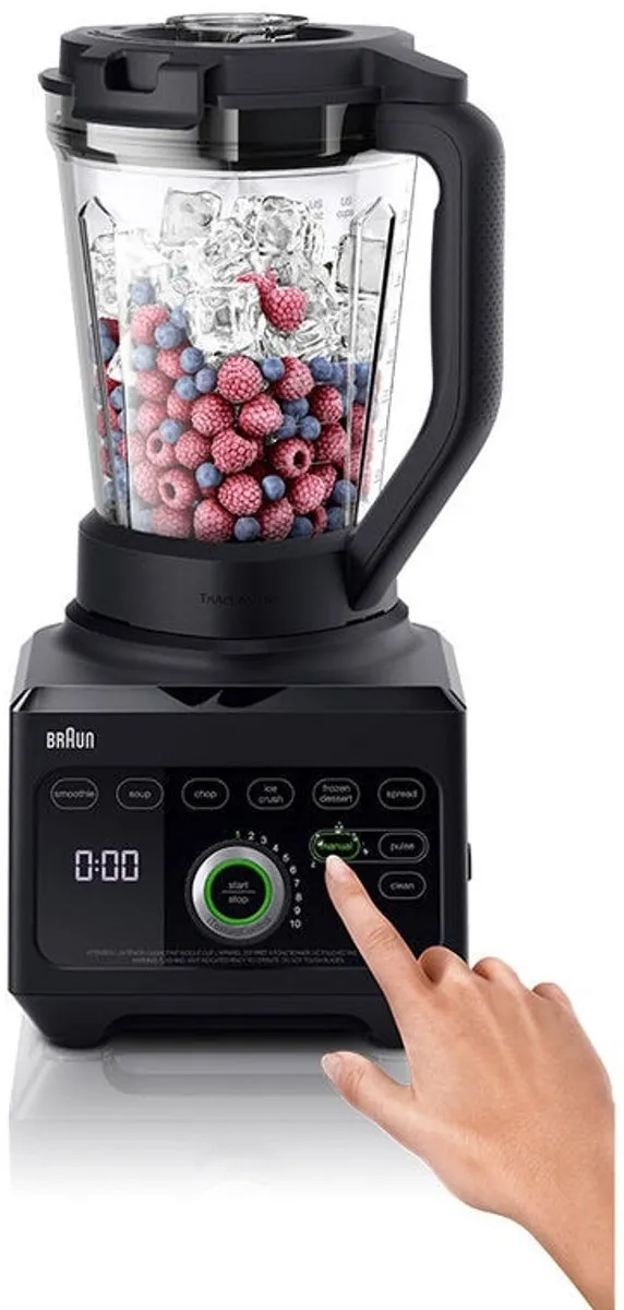 Braun PowerBlend 9 JB9040BK Blender - 1600W - Zwart