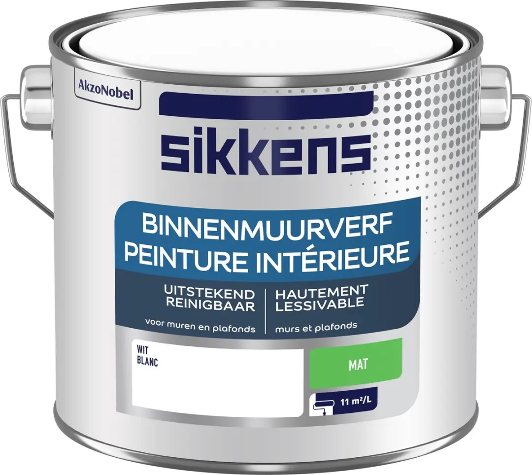 Sikkens Binnenmuurverf Mat Wit 2,5L