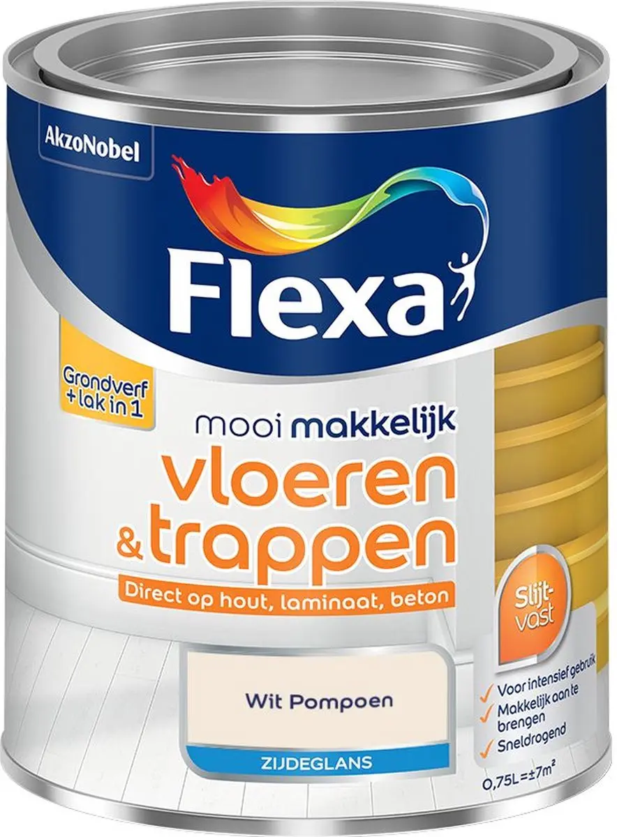 Flexa Mengverf Wit Pompoen 750ml - o.a. Hout/Steen