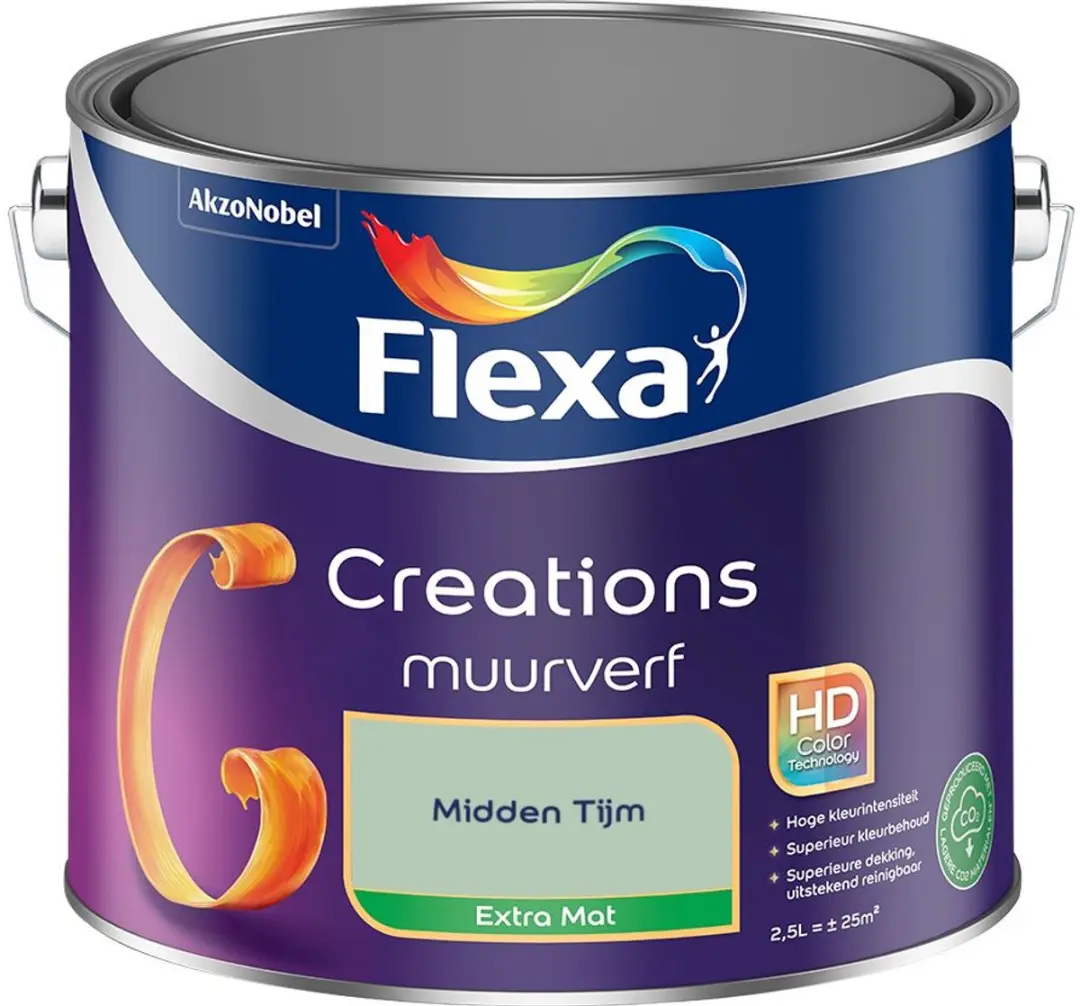 Flexa Creations Muurverf Extra Mat Midden Tijm 2,5L