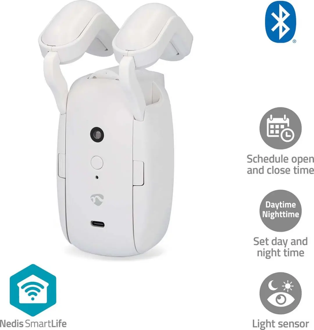Nedis SmartLife Gordijnrobot BTMC10WT1PC - Wit - afbeelding 6 van 6