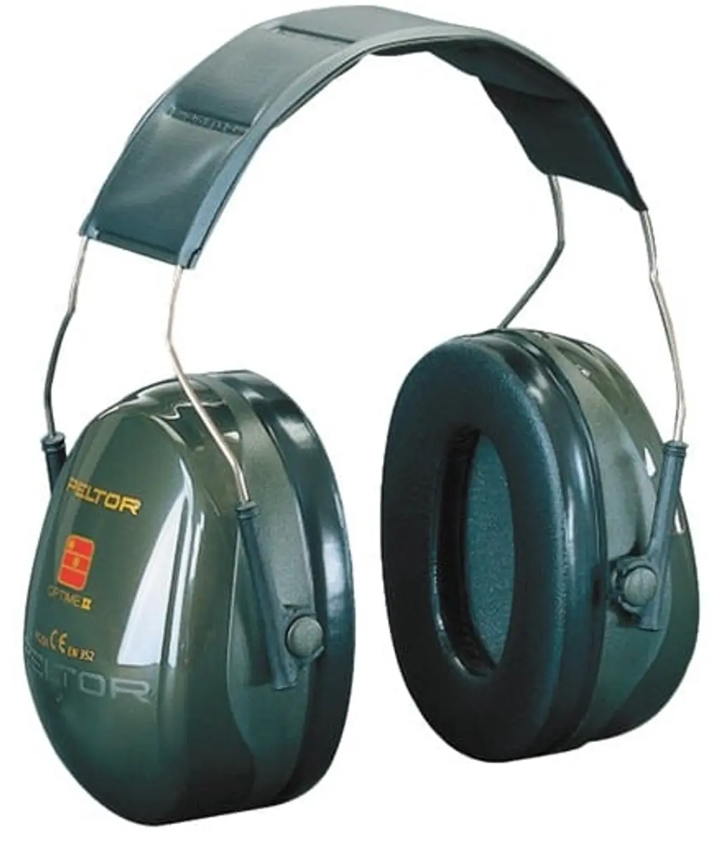 3M Peltor Optime II H520P3E Gehoorkap - Groen
