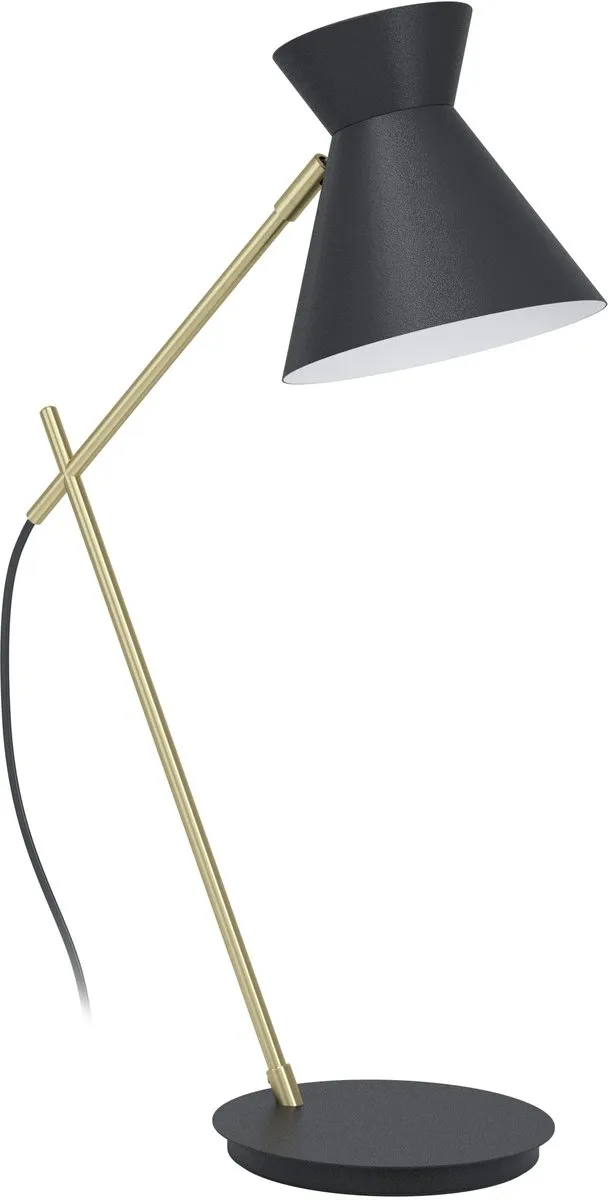 Eglo Amezaga Tafellamp E27 - 57,5 cm - Zwart/Goud