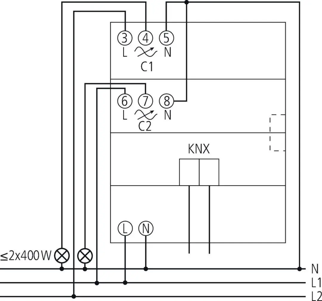 Theben DMG 2 T KNX 2-Weg Dimactor MIX2 - 800W