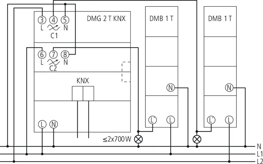 Theben DMG 2 T KNX 2-Weg Dimactor MIX2 - 800W
