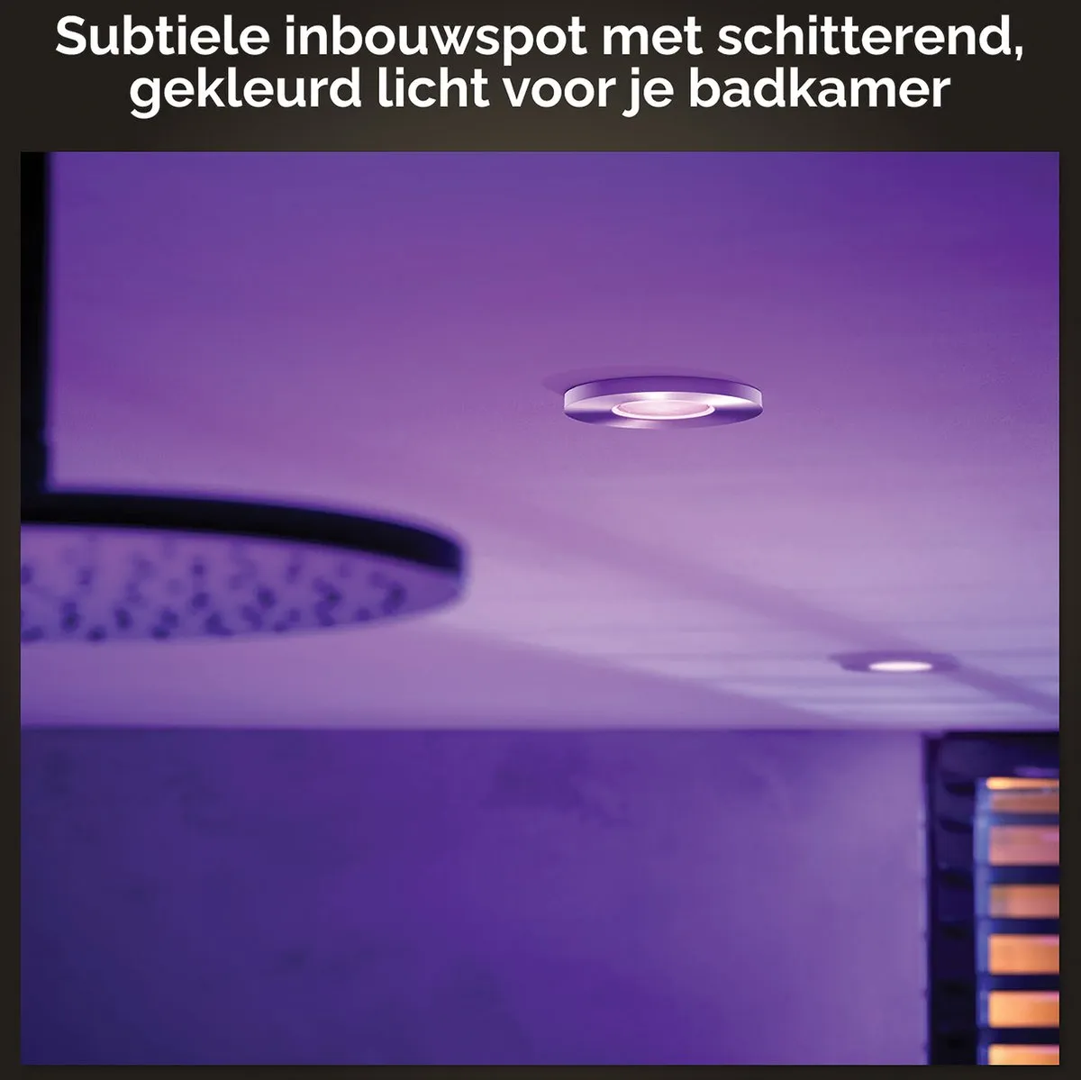 Philips Hue Xamento Inbouwspot GU10 RGBW - Zilver