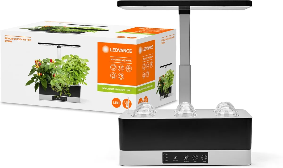 LEDVANCE Indoor Garden KIT Pro 36-BK 24W LED Armatuur - Koel wit 3600K - afbeelding 6 van 6