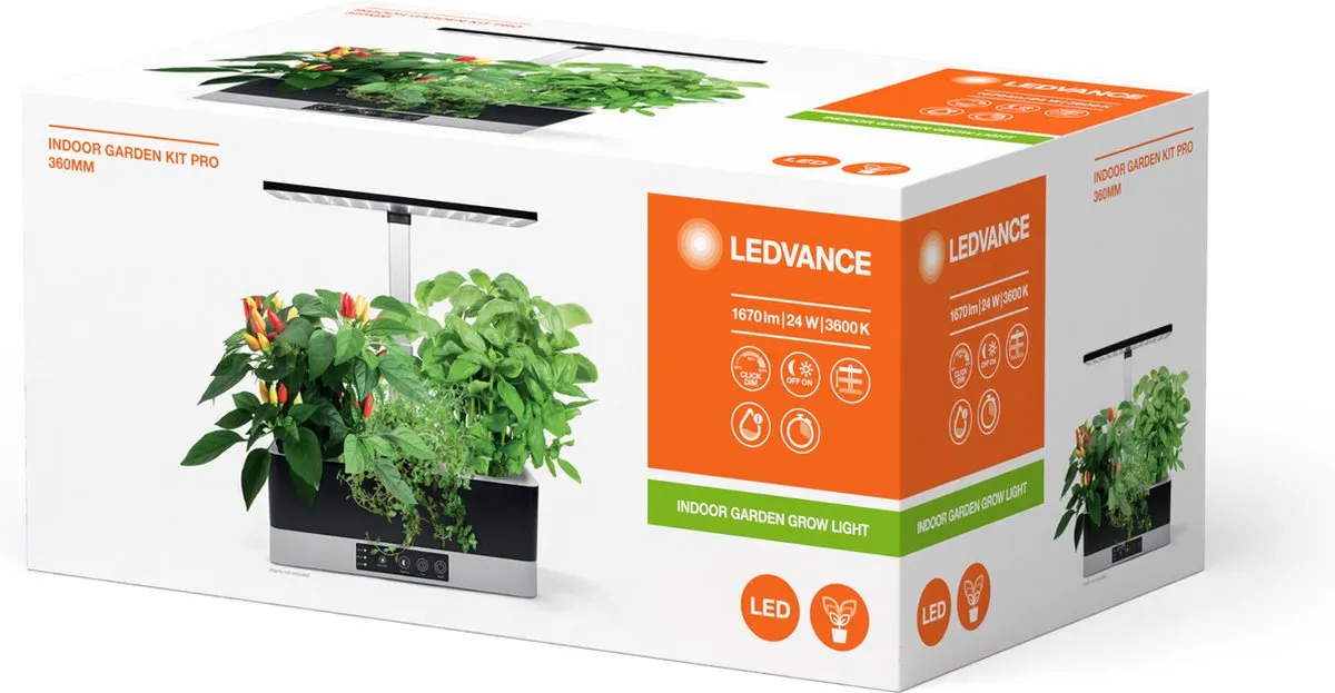 LEDVANCE Indoor Garden KIT Pro 36-BK 24W LED Armatuur - Koel wit 3600K - afbeelding 3 van 6