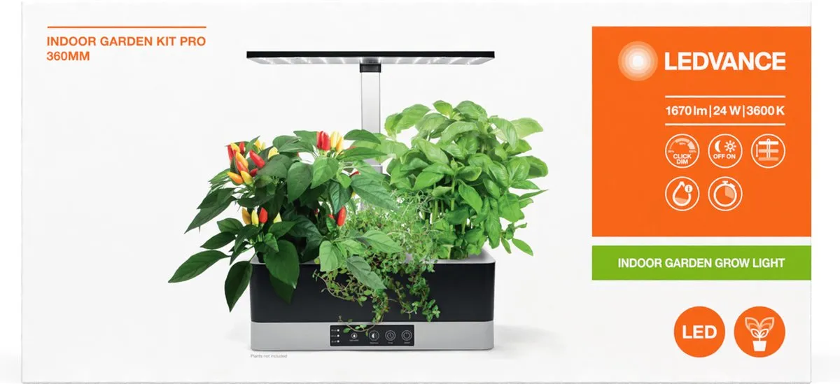 LEDVANCE Indoor Garden KIT Pro 36-BK 24W LED Armatuur - Koel wit 3600K - afbeelding 4 van 6