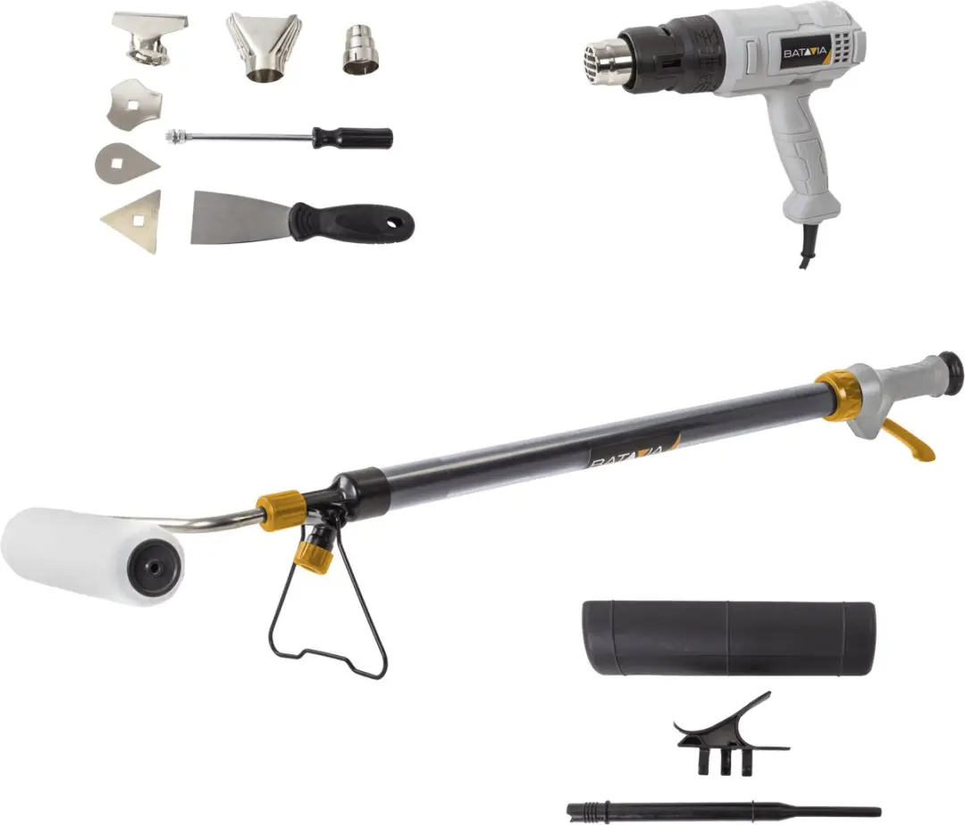 Batavia Renovatieset Verfroller 520ml & 1800W Heteluchtpistool