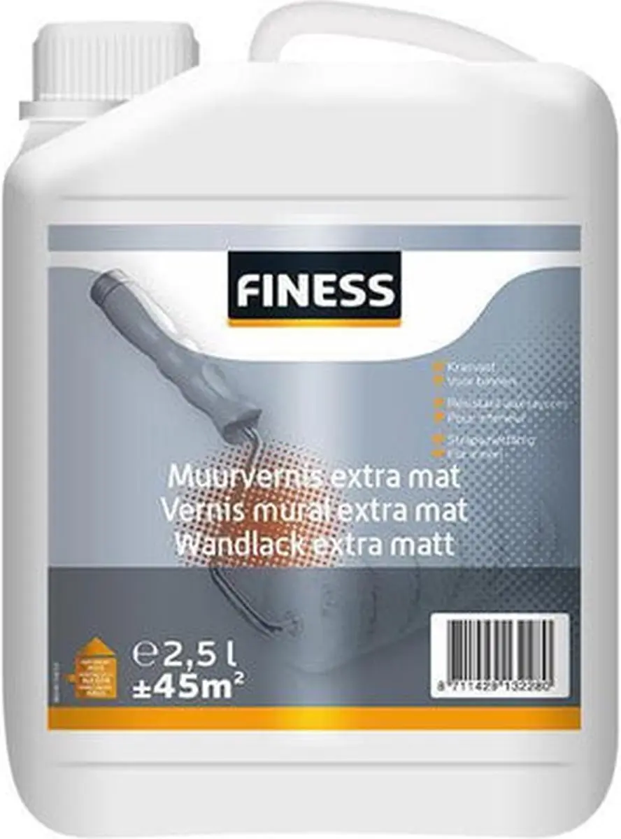 Finess Muurvernis Extra Mat Acryl 2.5L