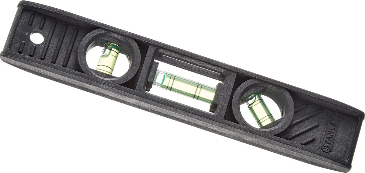 Stanley Waterpas Torpedo 200mm - 3L - Zwart - afbeelding 6 van 6