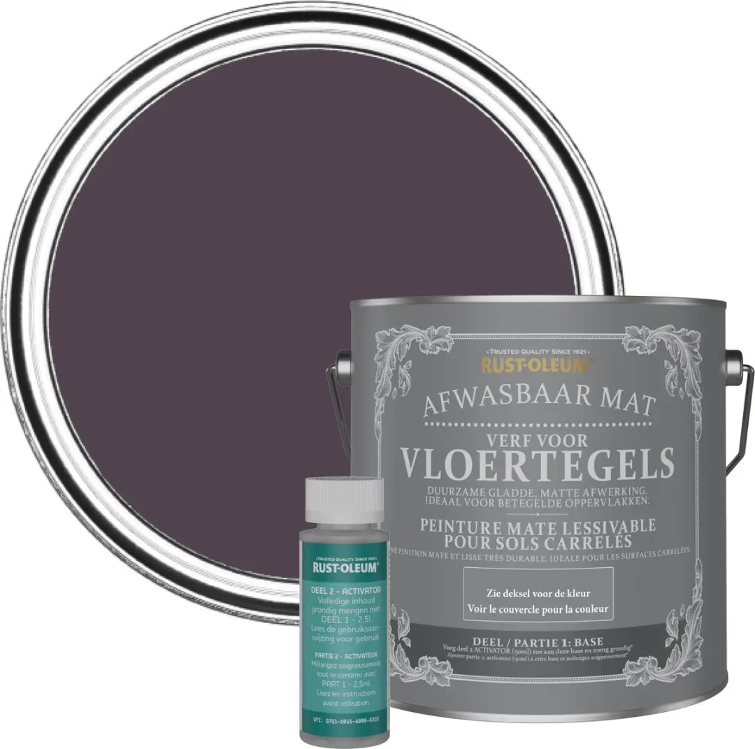 Rust-Oleum Donkerpaars Vloertegelverf 2,5L
