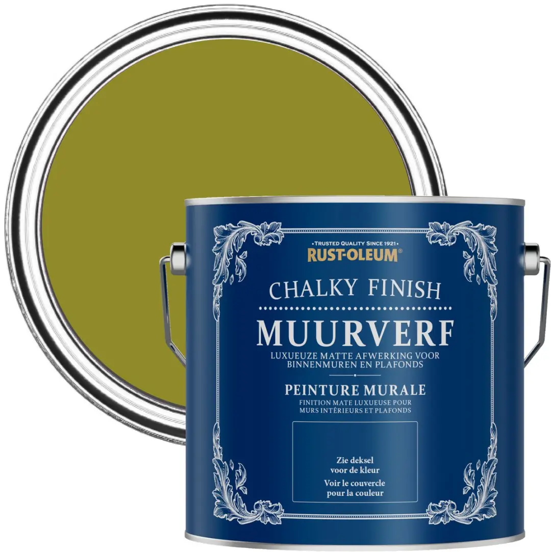 Rust-Oleum Muur- en Plafondverf Chalky Olijf 2,5L