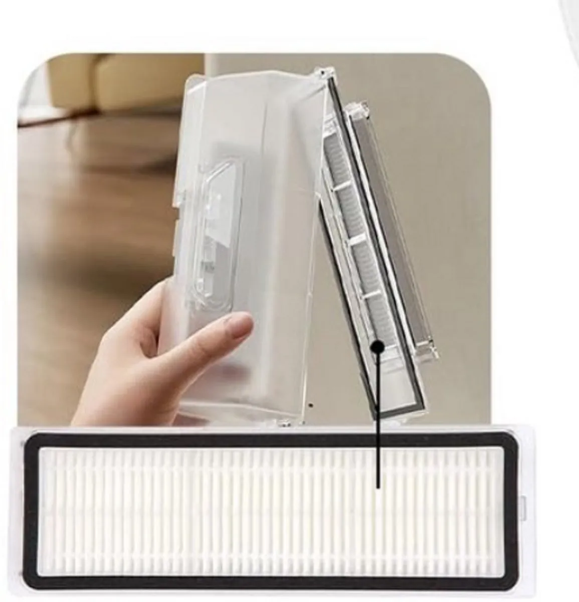 Dreame Accessoireset L10s Ultra/L10 Ultra Robotstofzuiger - 4 Filters - Wit/Zwart