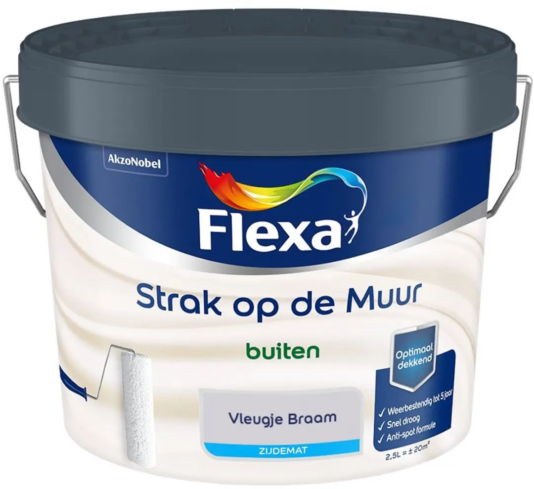 Flexa Strak Op De Muur Mengverf Vleugje Braam 2,5L