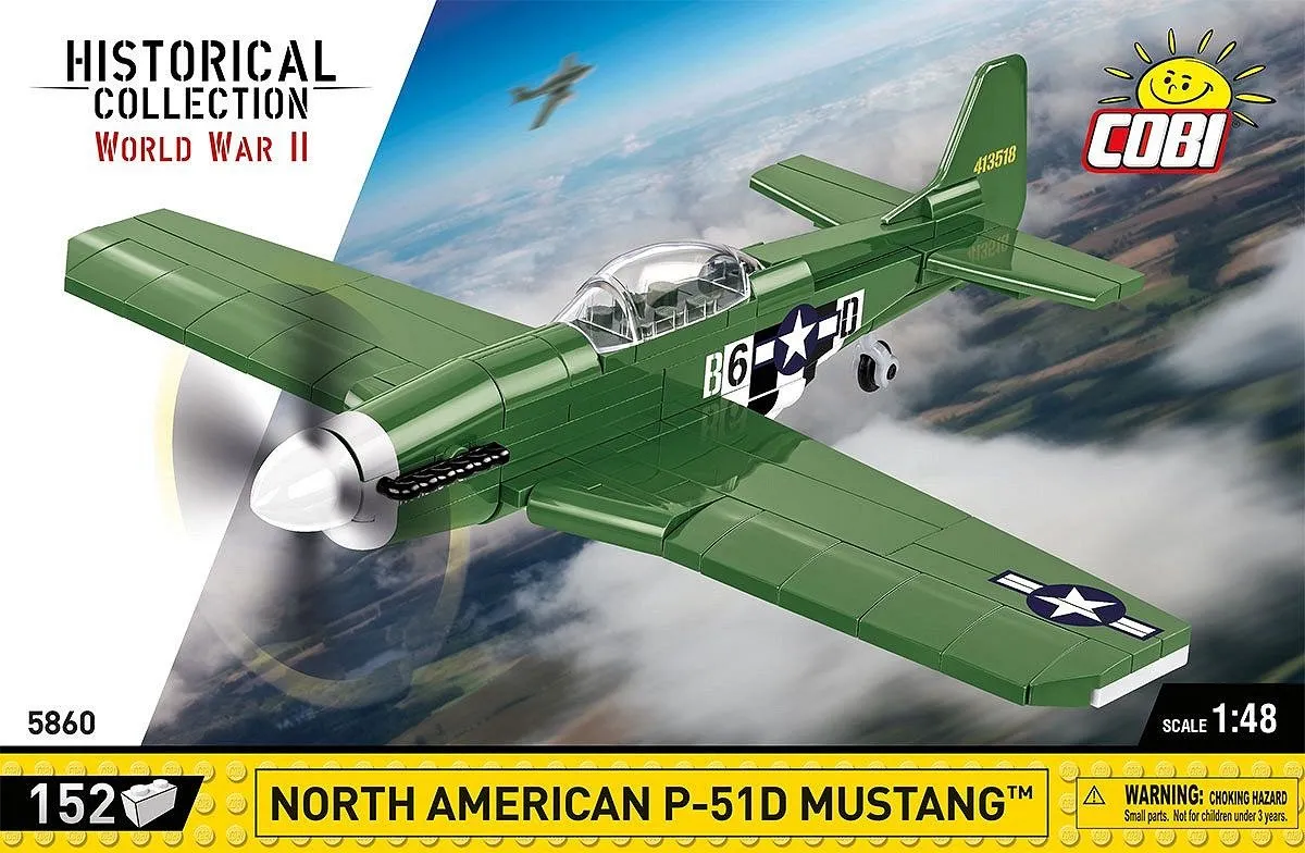 Cobi P-51D Mustang 152 Stukken - Meerkleurig