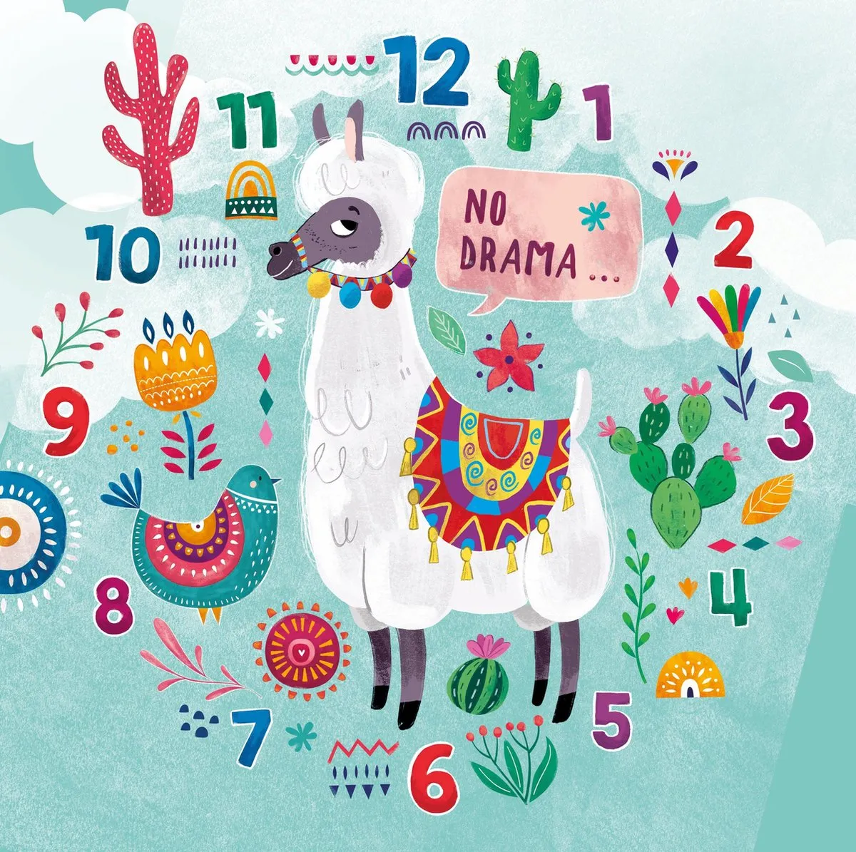 Clementoni Lama Klok Legpuzzel 96 Stuks - Multi